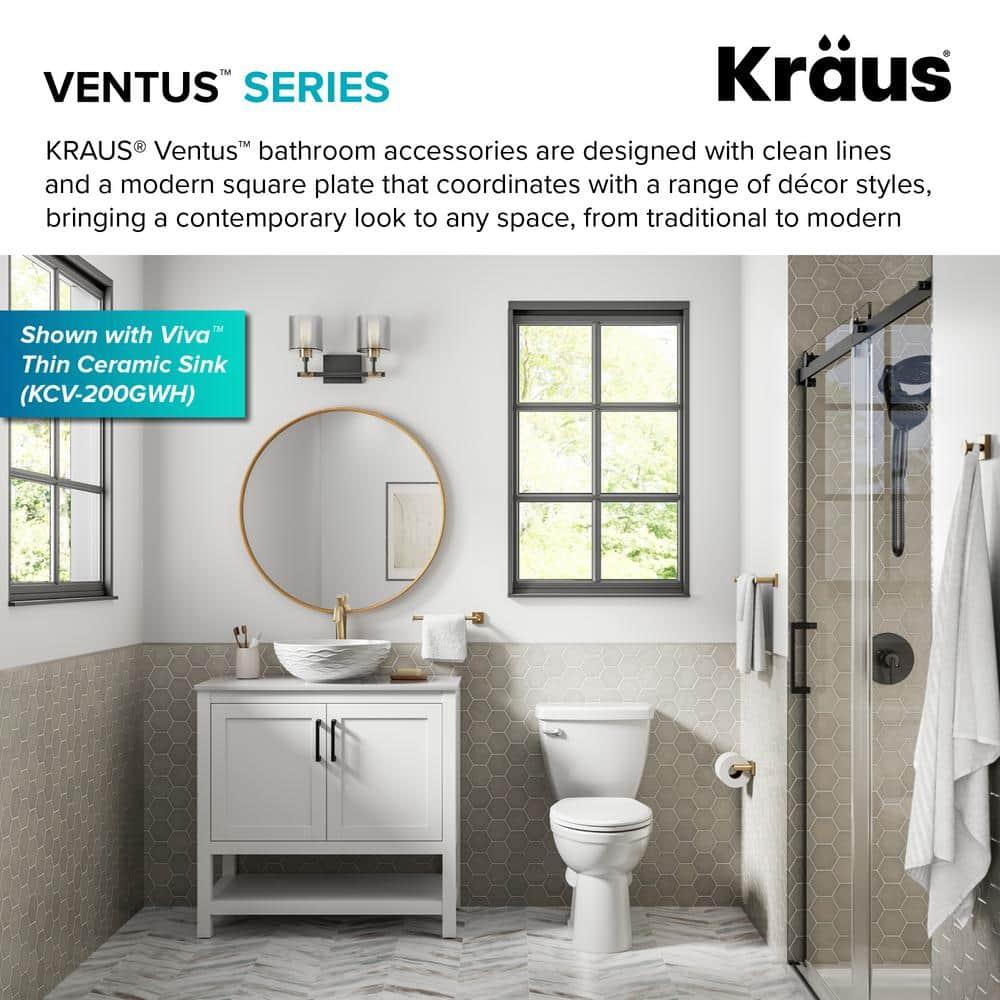 Kraus KEA-17742BG Ventus Wall Mounted Towel Rack