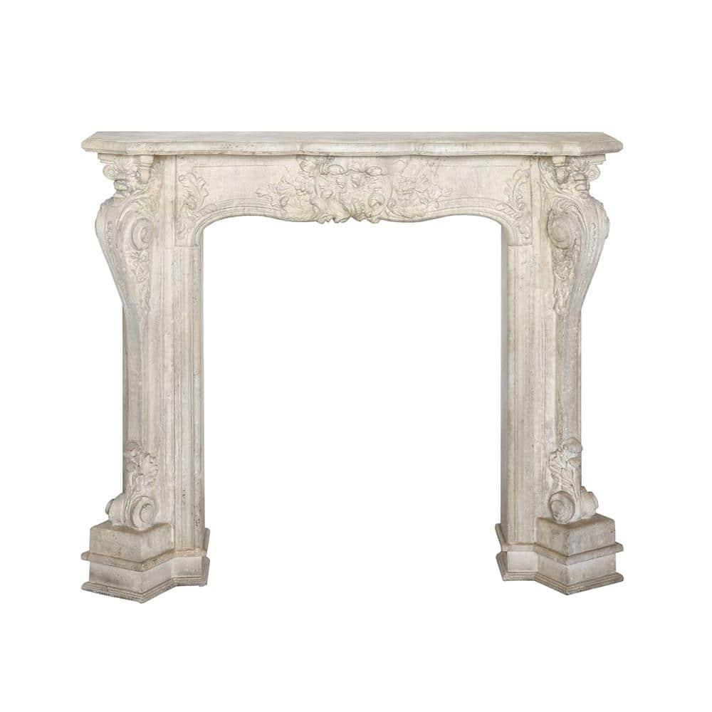 One Allium Way® Berthine Ornate Decorative Fireplace Mantel