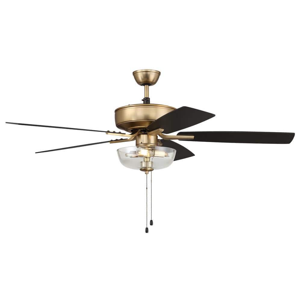 Pro Plus 101 Clear Bowl Light Kit 52'' Ceiling Fan with Light Kit