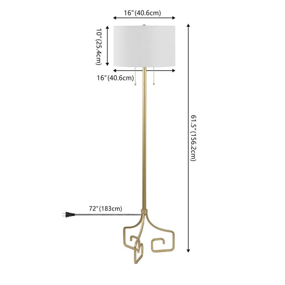 Jonathan Y Newman Metal Led Floor Lamp