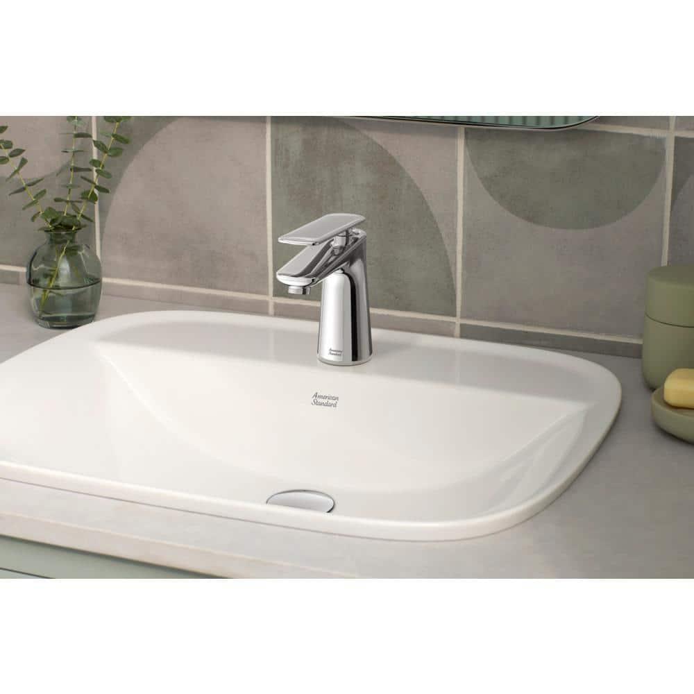 American Standard Aspirations 18'' Vitreous China Rectangular Bathroom Sink with Faucet and Overflow