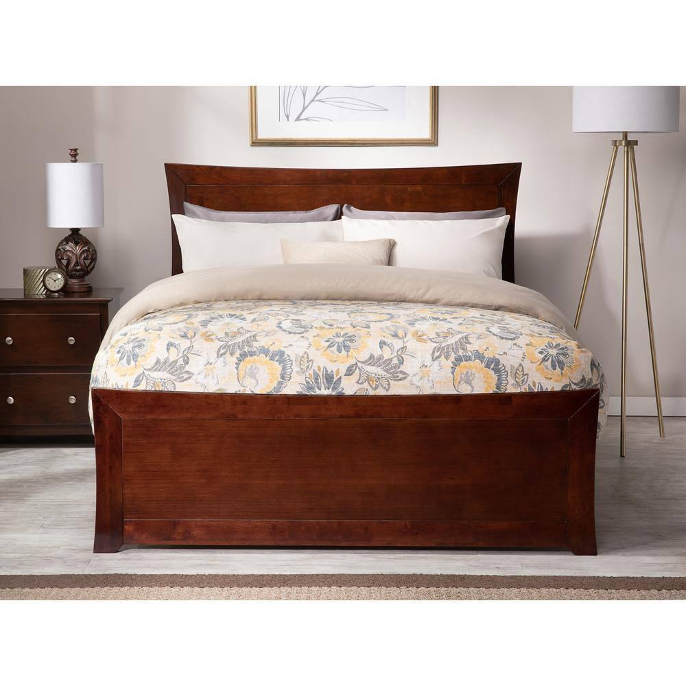 AFI Furnishings Metro Low Profile Solid Wood Platform Bed with Matching Footboard