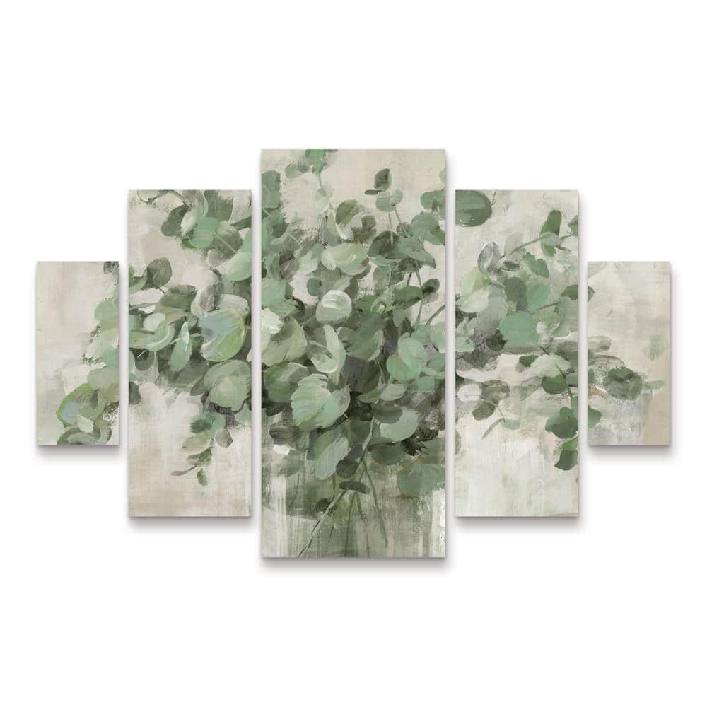 Trademark Fine Art Danhui Nai Scented Eucalyptus Neutral 5 Piece Panel Set Art