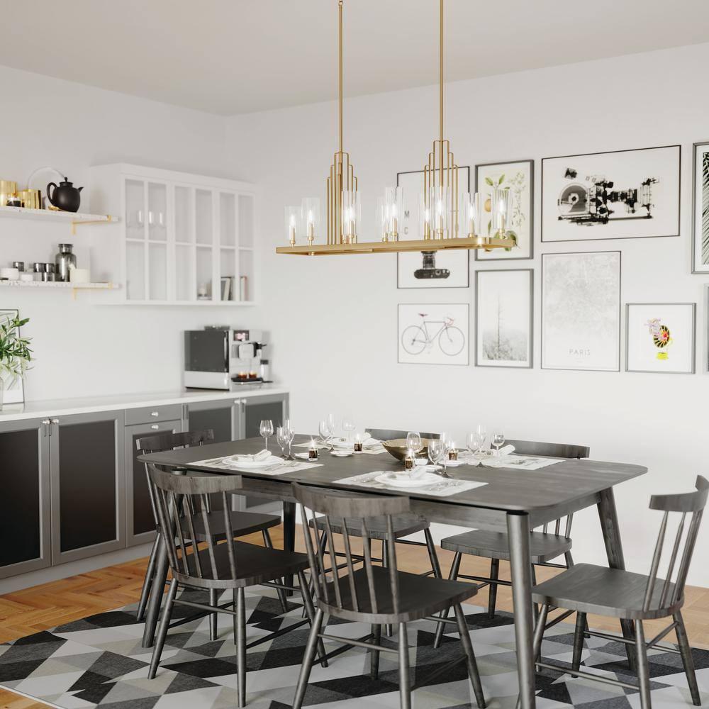 Kichler Lighting Kimrose 10 - Light Chandelier in  Brushed Natural Brass