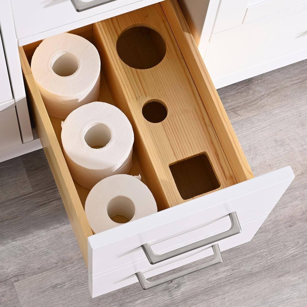 DSUNNER 60 in Bathroom Vanity without Top and Sink, 60 inch Modern Freestanding Bathroom Storage Only