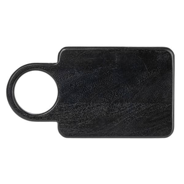 Creative Co-Op Mango Wood Cutting Board with Round Handle