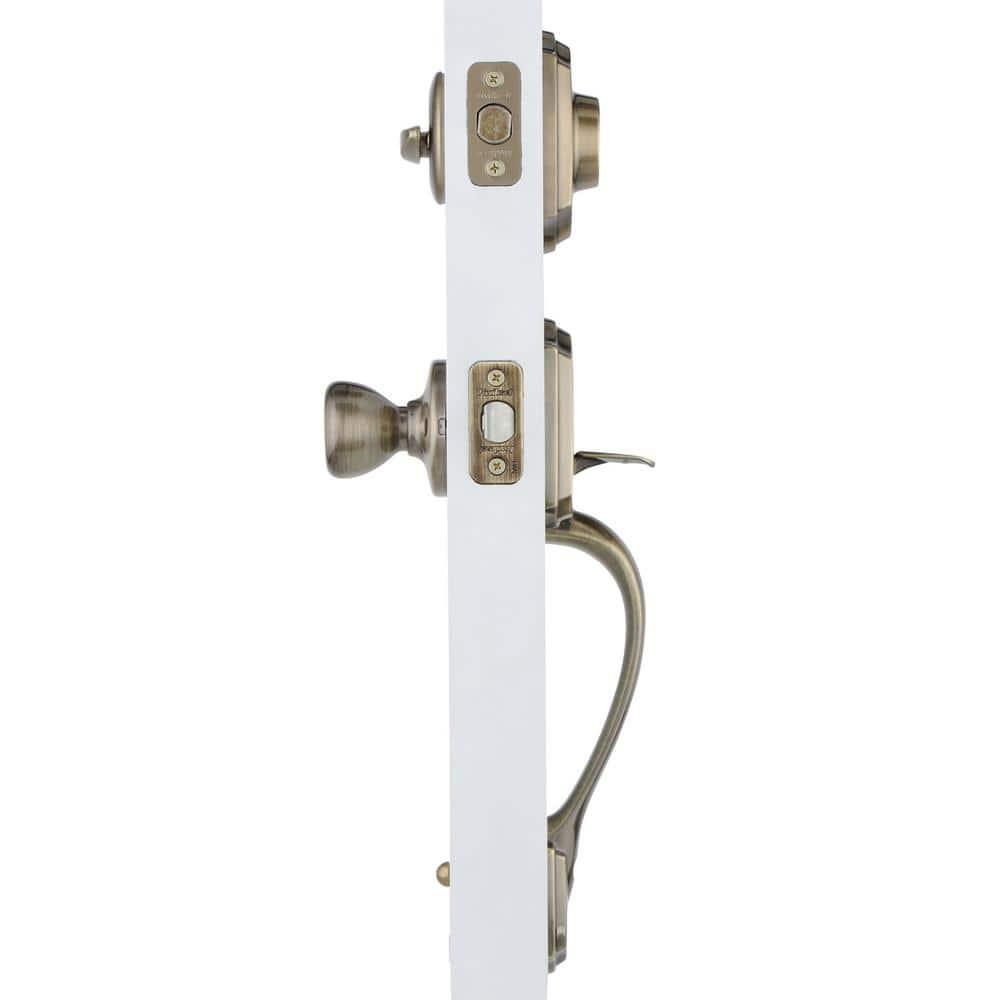 Kwikset Handleset with Deadbolt and Door Two Piece and Rosette
