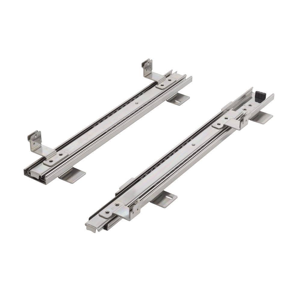 Trinity TRINITY 11.5 in. W x 6.25 in. H x 17.75 in. D Chrome Steel Wire in Cabinet Sliding Drawer