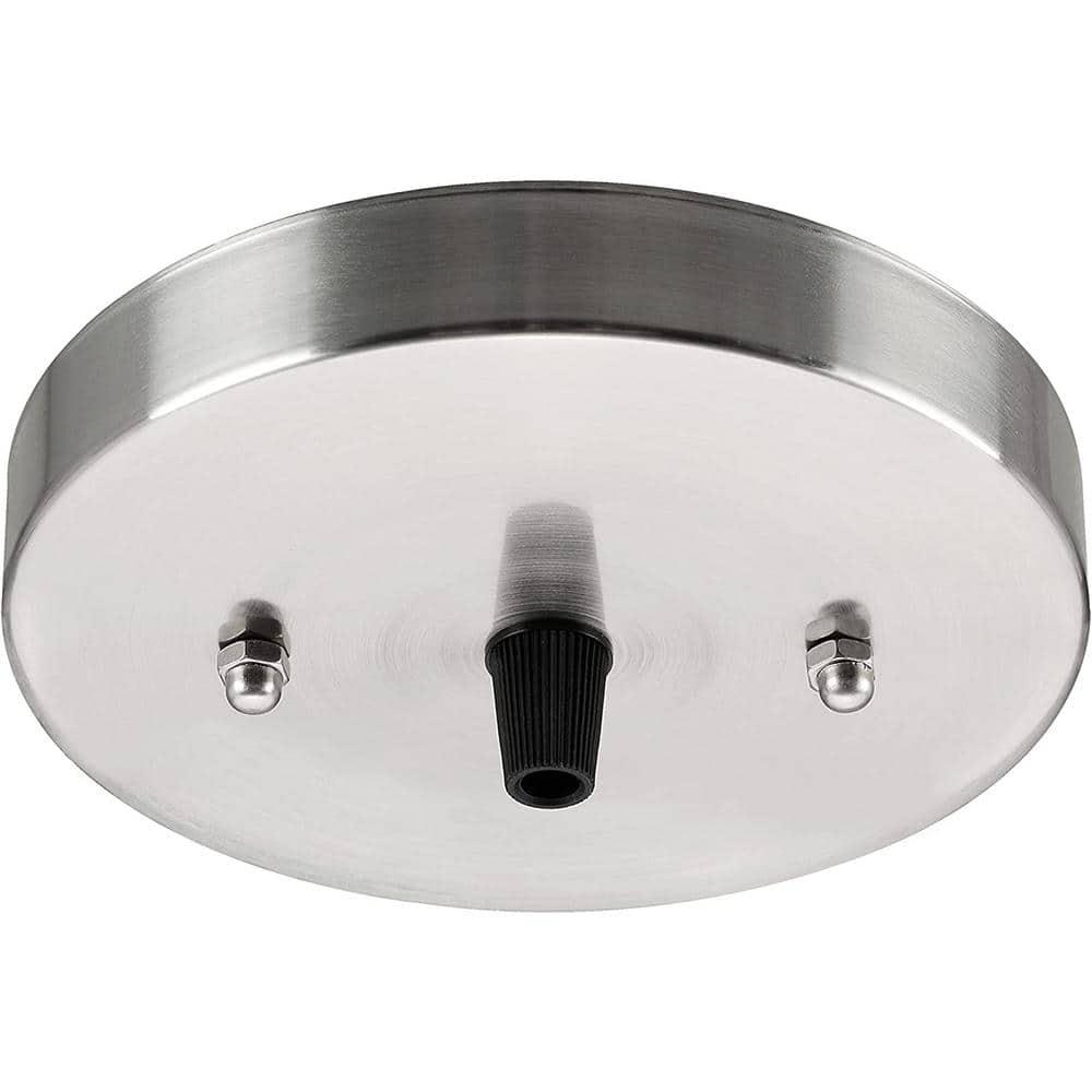 Aspen Creative 21512-22 Canopy Kit, 5-1/8"D, 7/16" Center Hole, Matte White, 2PK