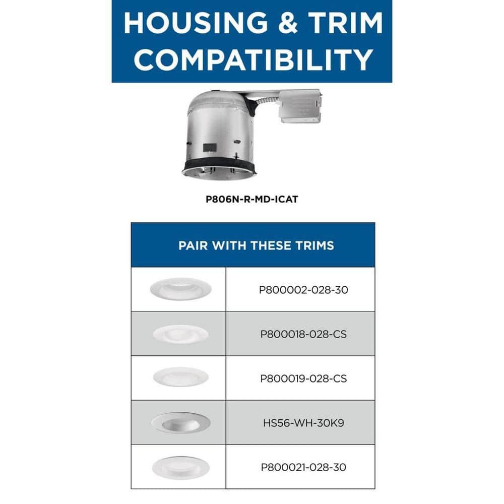 6" Recessed Remodel Air-Tight IC Housing