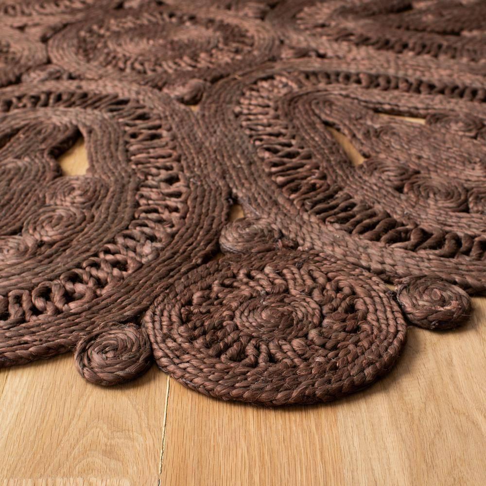 Natural Fiber NF360 Hand Woven Area Rug - Brown - 7' round - Safavieh.