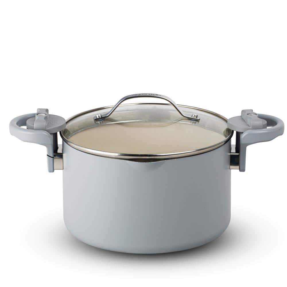 Gotham Steel Gotham Steel Stock Multipurpose Pasta Pot with Strainer Lid & Twist and Lock Handles