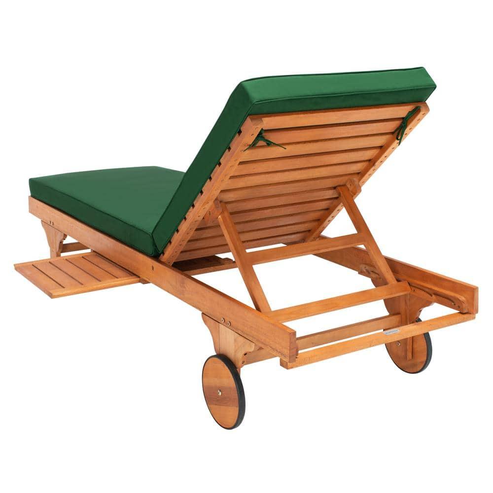 Newport Lounge Chair - Outdoor - PAT7022 - Natural/Green -Safavieh