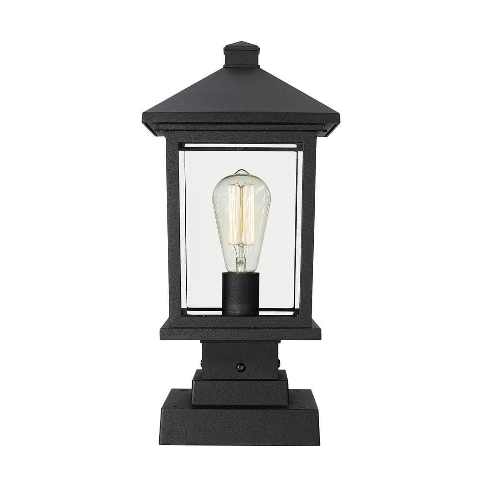 Z-Lite Portland 1 - Light Lantern in  Black