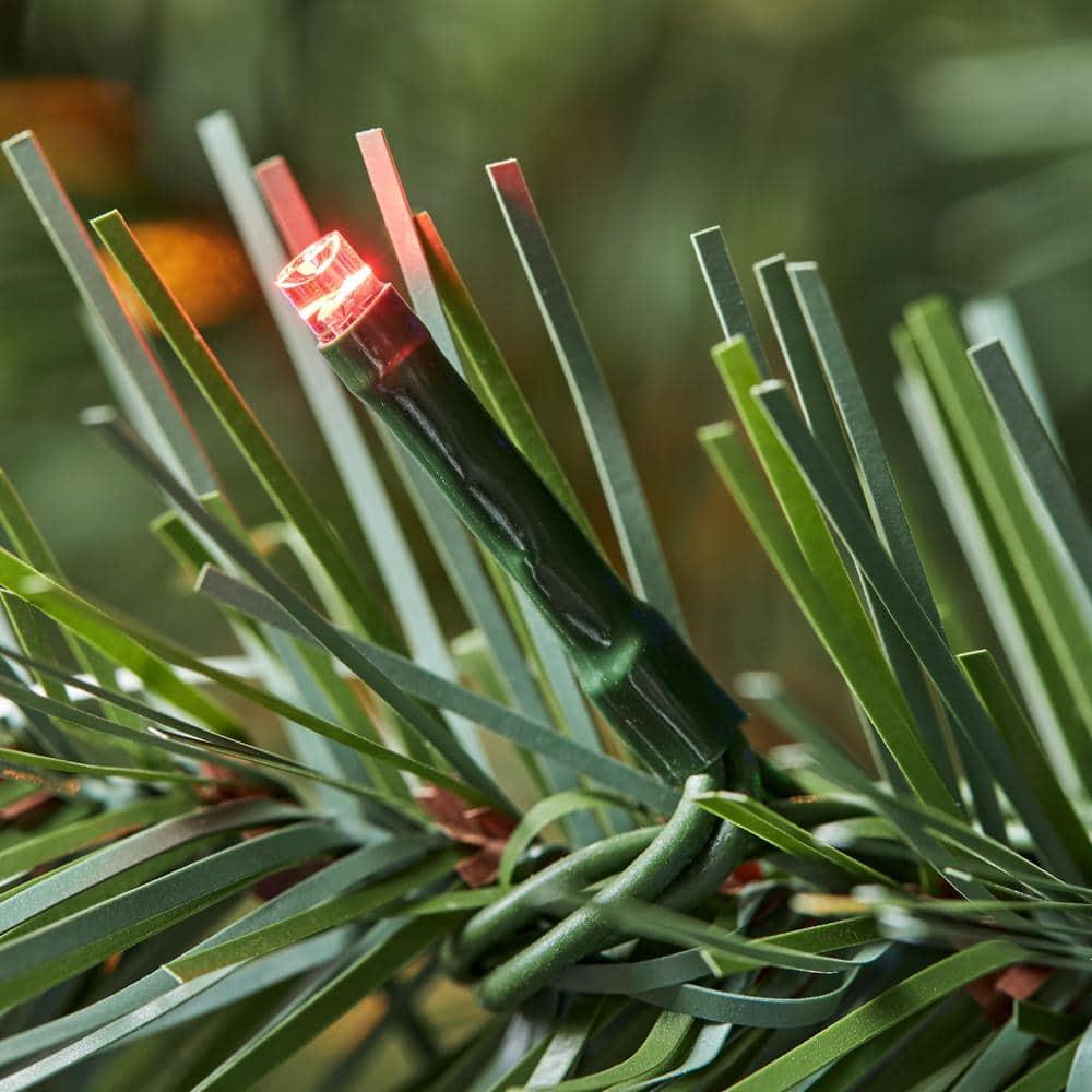 Home Accents Holiday 7.5 Ft. Pre-Lit LED Festive Pine Artificial Christmas Tree