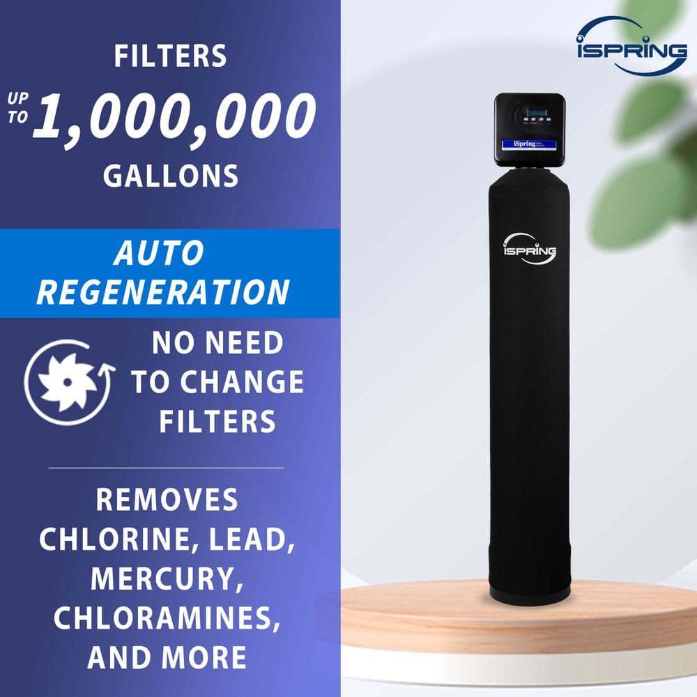 Chloramine, PFAS, Chlorine, Lead Whole House Water Filter System w/ Set-and-Forget Smart Valve, Lasts up to 10 Years