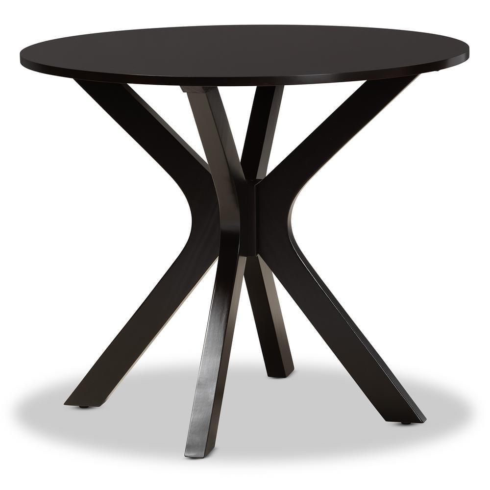 Baxton Studio Mare Modern and Contemporary Transitional Two-Tone Dark Brown and Walnut Brown Finished Wood 5-Piece