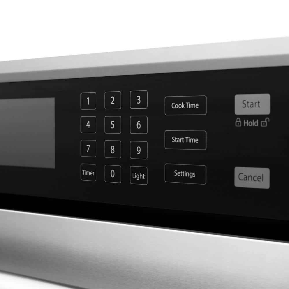 30-inch Stainless Steel Single Wall Oven with Matte Black Handle
