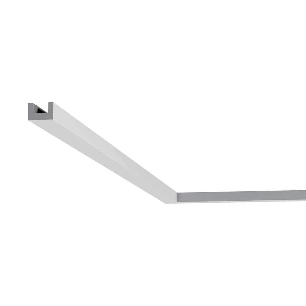 Orac Decor 1-1/8 in x 3/4 in x 78-3/4 in Primed White Plain Polystyrene Crown Moulding (Set of 4)
