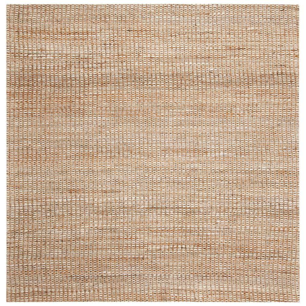 Marbella MRB303 Hand Loomed Indoor Area Rug - Natural/Ivory - 6'x6' - Safavieh