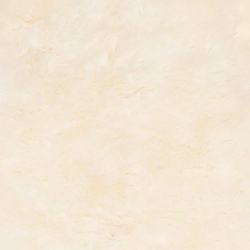 Sheep Skin SHS211 Hand Woven Runner Rug - Natural/White - 2'x6' - Safavieh.