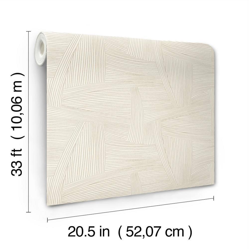 A-Street Prints Reid Black Woven Geometric Wallpaper | Perigold