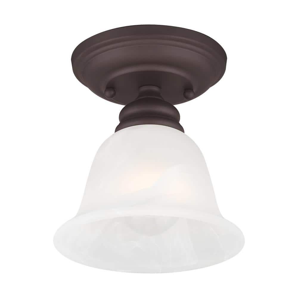 Livex Lighting Essex 1 - Light Flush Mount in  Bronze