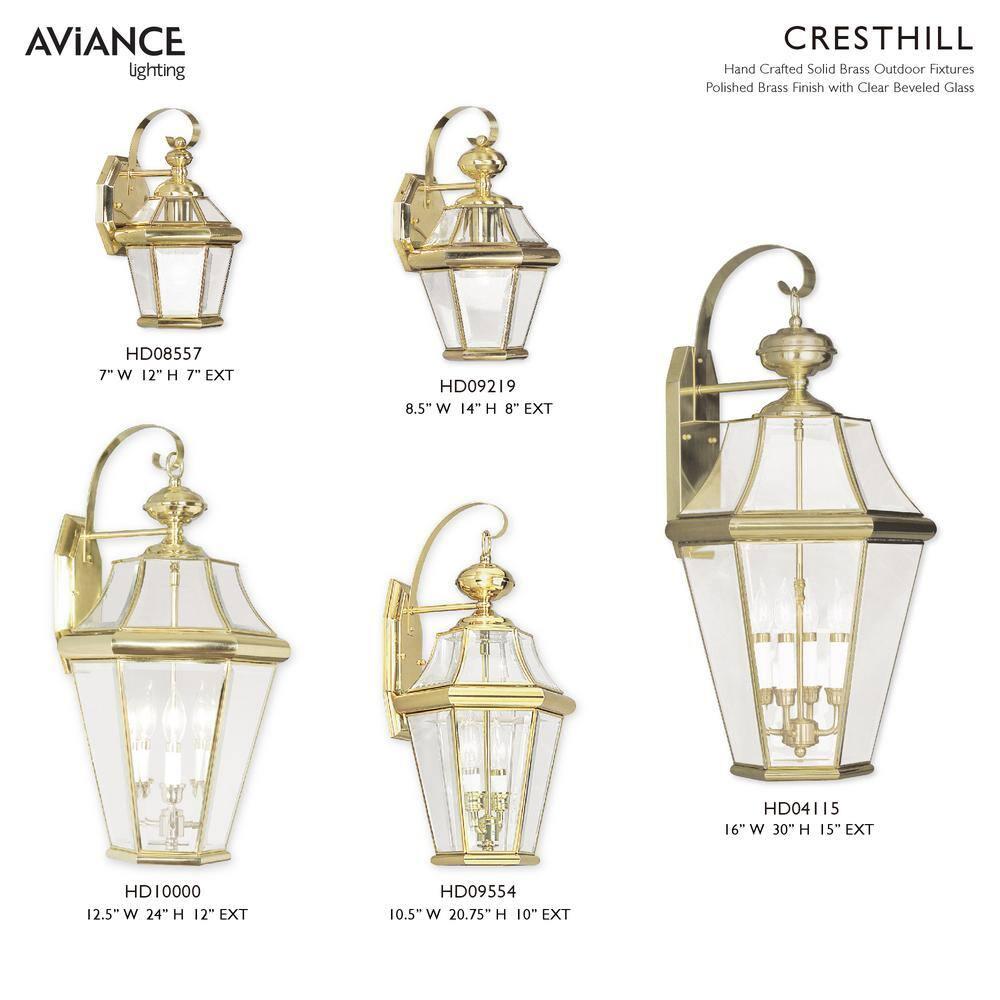 Livex Lighting Georgetown 1 - Light Wall Light in  Polished Brass