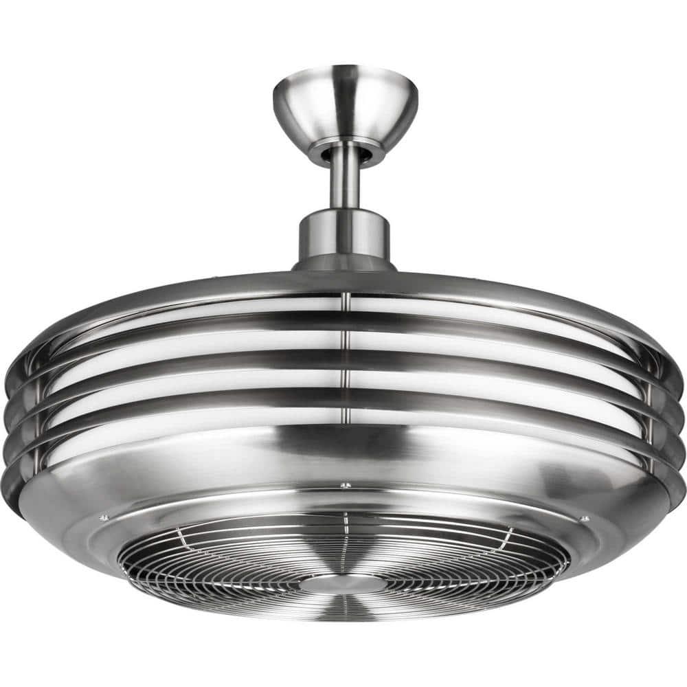 P2594-0930K-Progress Lighting-Sanford - Wide - Ceiling Fan - 1 Light - Handheld Remote - Damp Rated in Transitional style - 22.88 Inches wide by 17.75