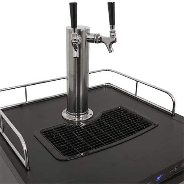 EdgeStar EdgeStar 5.6 Cubic Feet Dual Tap Freestanding Kegerator with Adjustable Temperature