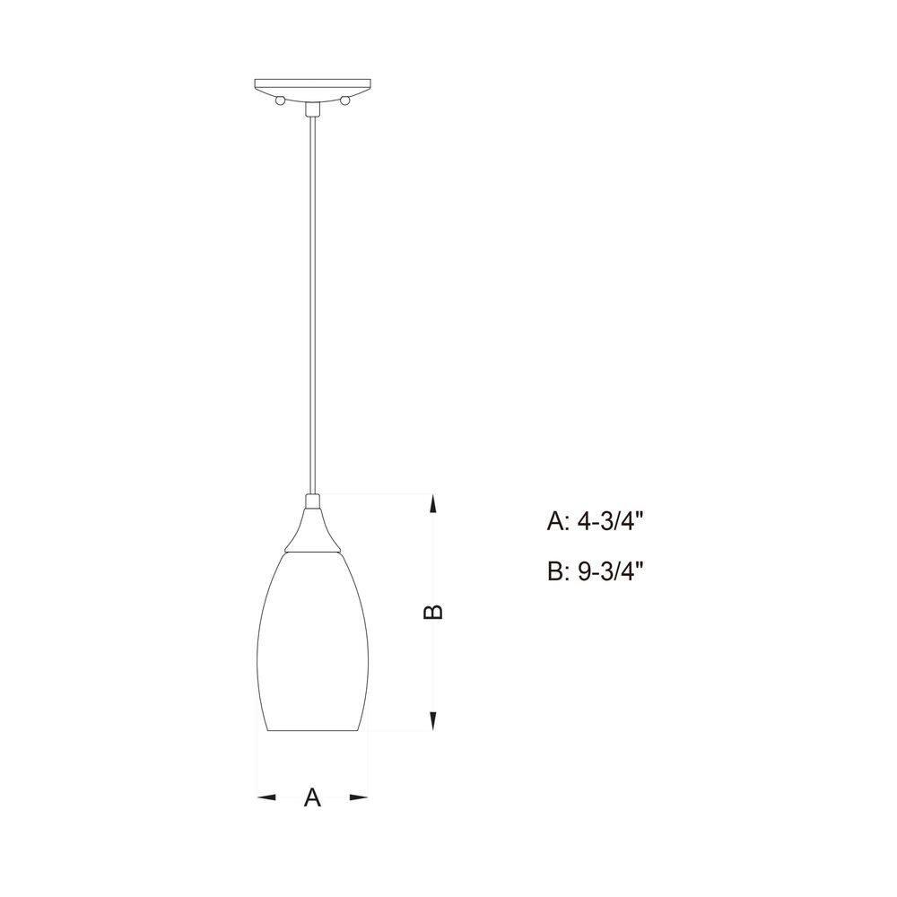 Vaxcel Milano 1 - Light Pendant in  Oil Rubbed Bronze