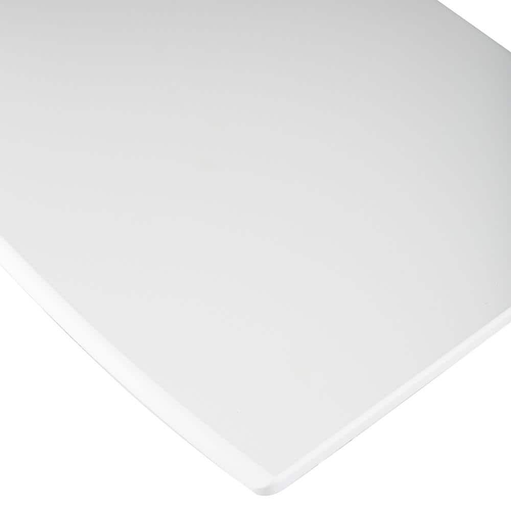 Seville Classics 23.75" Height Adjustable Mobile Laptop Desk, White