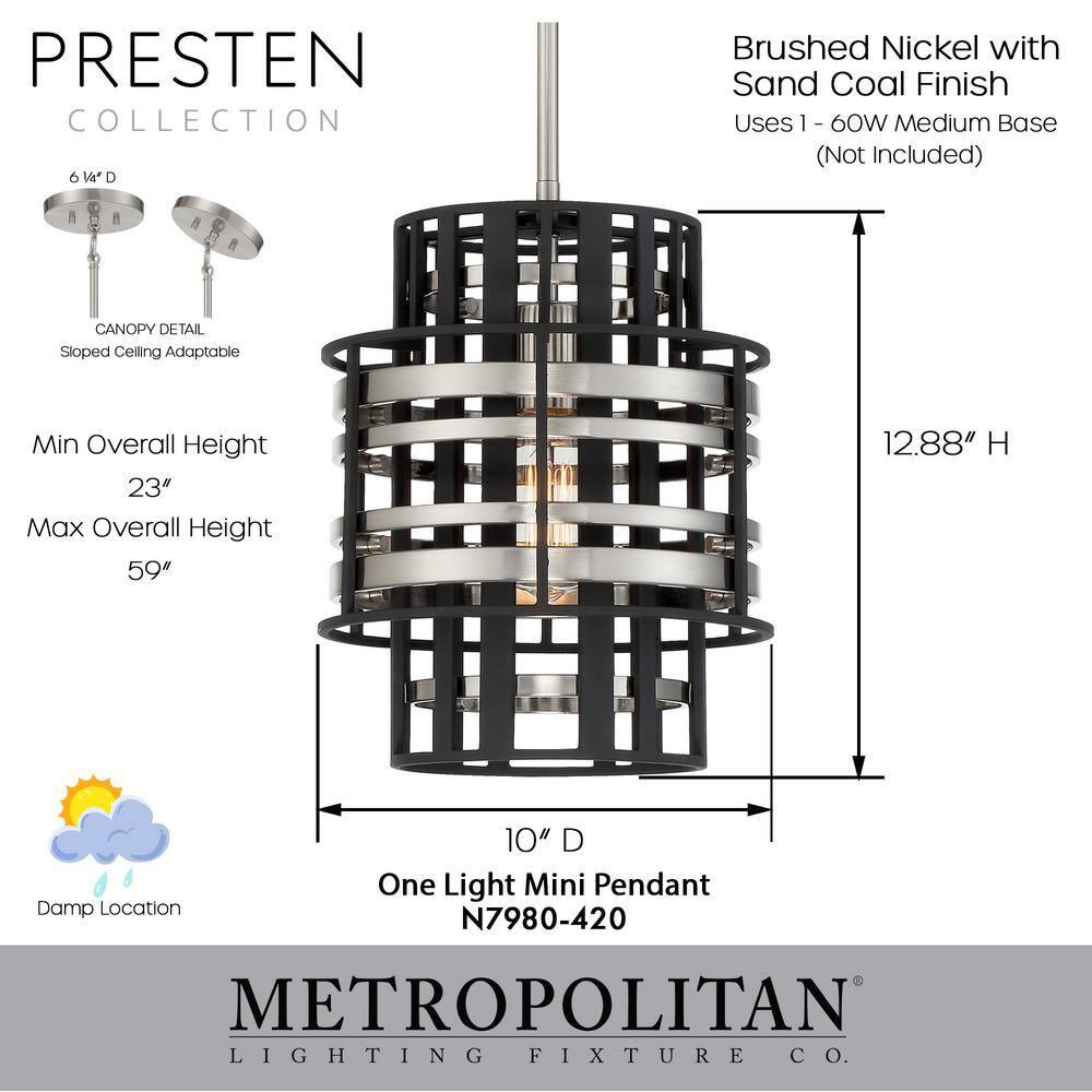 Metropolitan by Minka Preston 1 - Light Single Pendant