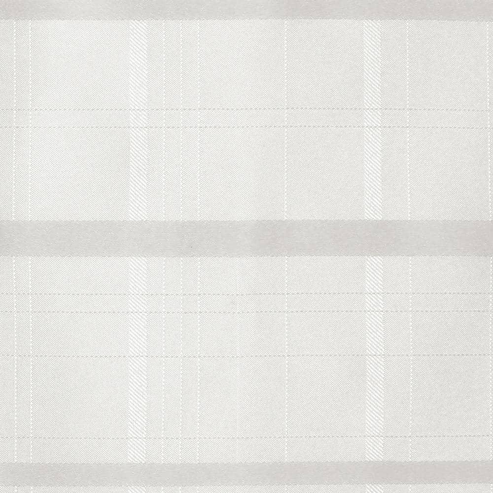 Elegance Plaid Stain Resistant Napkin Set of 4 - 17" x 17" - White - Elrene Home Fashions