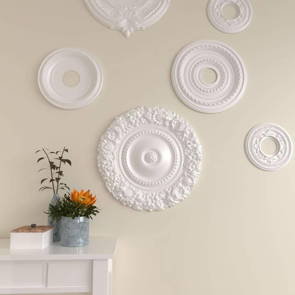Ekena Millwork 21"OD x 2"P Marseille Ceiling Medallion (Fits Canopies up to 7 3/8")