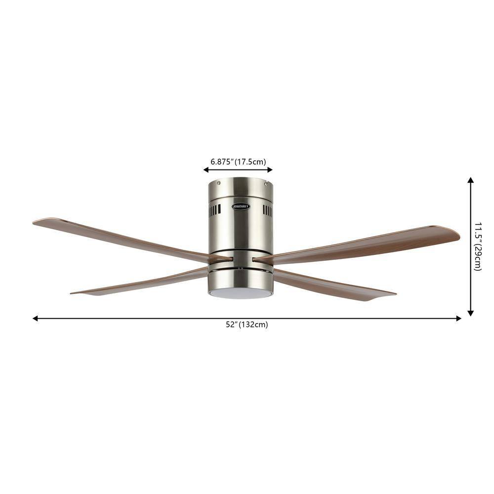 Jonathan Y Theo 52'' Ceiling Fan with LED Lights