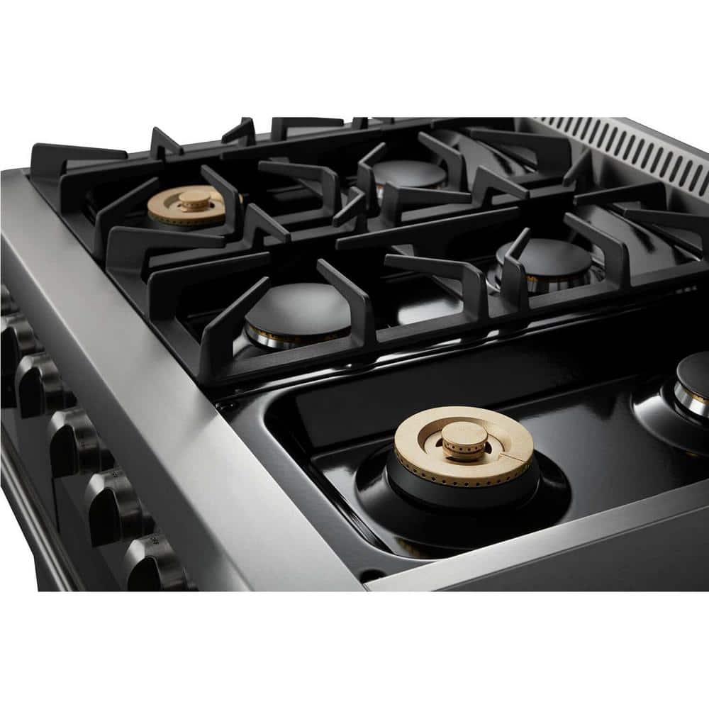 Thor Kitchen 36 Inch Professional Gas Range in Stainless Steel-HRG3618U