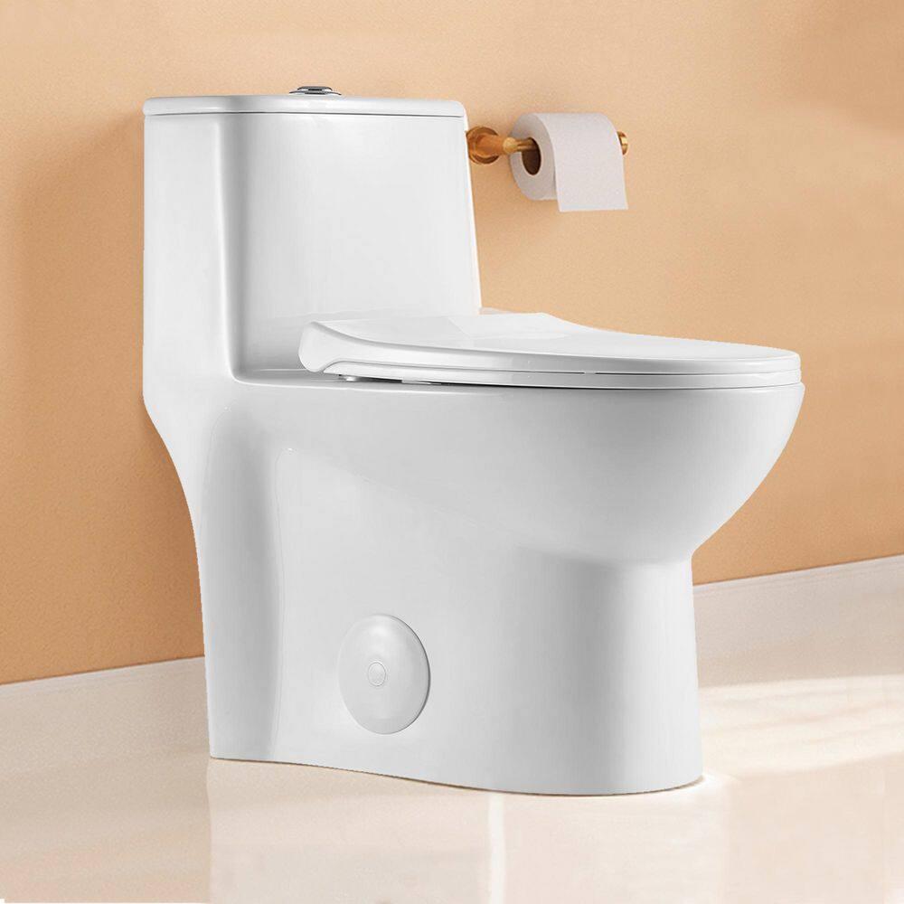 1.1/1.6 GPF Elongated Comfort Height Super Quite Flushing Floor Mounted One-Piece Toilet