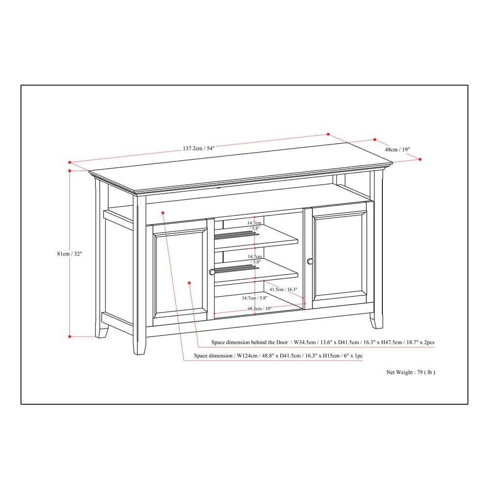 Simpli Home Amherst TV Media Stand