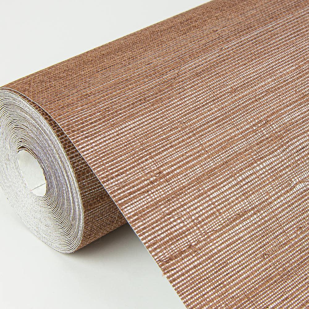 Caihon Rust Sisal Grasscloth Wallpaper Roll