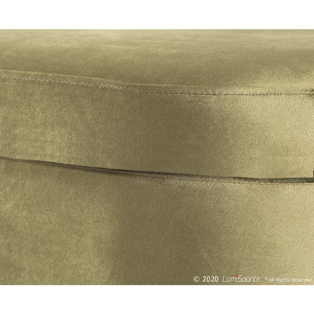 Velvet Upholstered Storage Bench