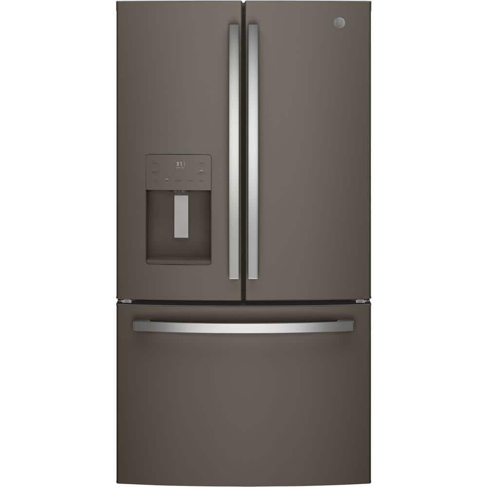GE Appliances 25.5 Cubic Feet Energy Star Smudge-Resistant French Door Refrigerator with Water and Ice Dispenser
