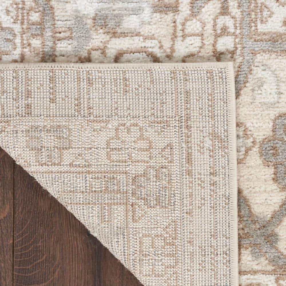 Nourison Concerto Center Medallion Indoor Rug Beige 7'10"x9'10"