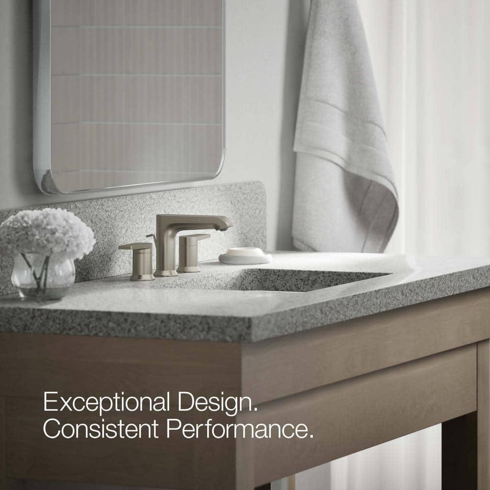 Kohler ® Hint ® Widespread Brushed Nickel Bathroom Sink Faucet