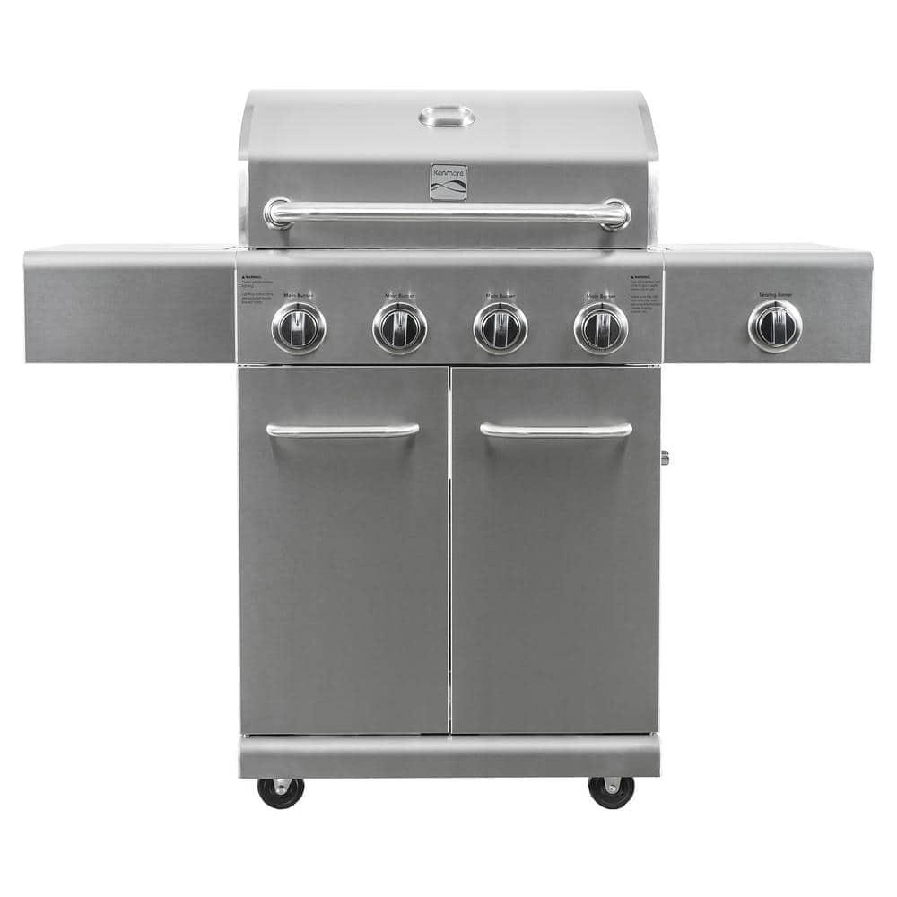 Kenmore 4 - Burner Free Standing Liquid Propane 52000 BTU Gas Grill with Cabinet