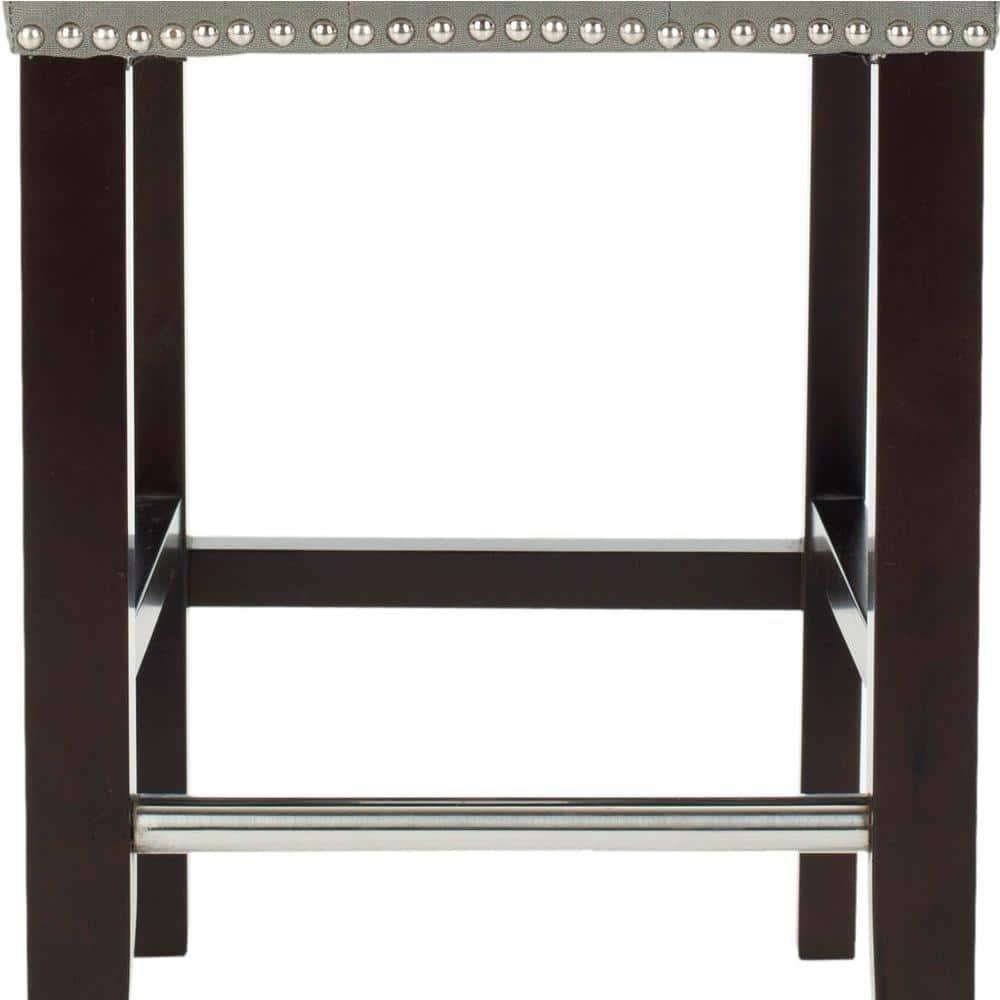 Thompson 23.9" Counter Stool with Silver Nail Heads - Seamist - Safavieh