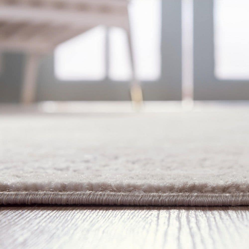 Cozy Haven Geometric Gray & Ivory 8' x 10' Synthetic Rug