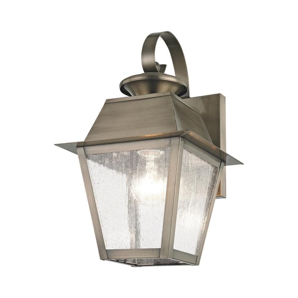 Livex Lighting Mansfield 1 - Light Wall Light in  Vintage Pewter