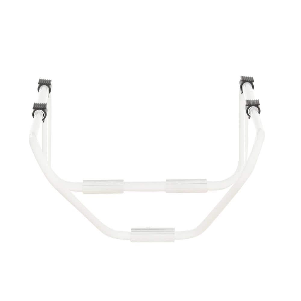 White Tubular No Tool Support Bracket for Window Air Conditioners