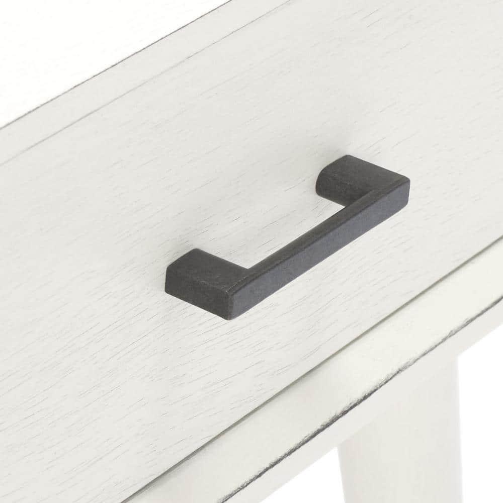 Mozart Mid-Century Coffee Table - Distressed White - Safavieh